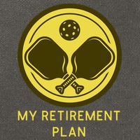 Funny Pickleball Retired Retirement Plan Cotton Canvas Backpack