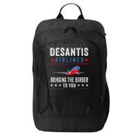 Funny Political Ron DeSantis Vintage DeSantis Airlines City Backpack