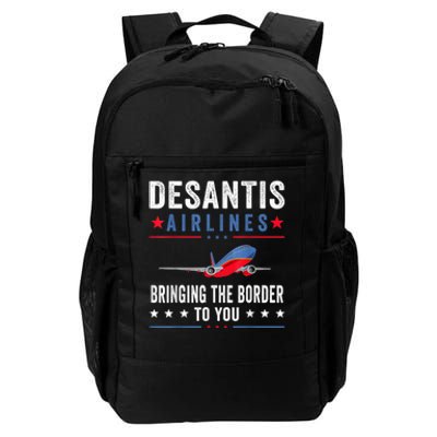 Funny Political Ron DeSantis Vintage DeSantis Airlines Daily Commute Backpack