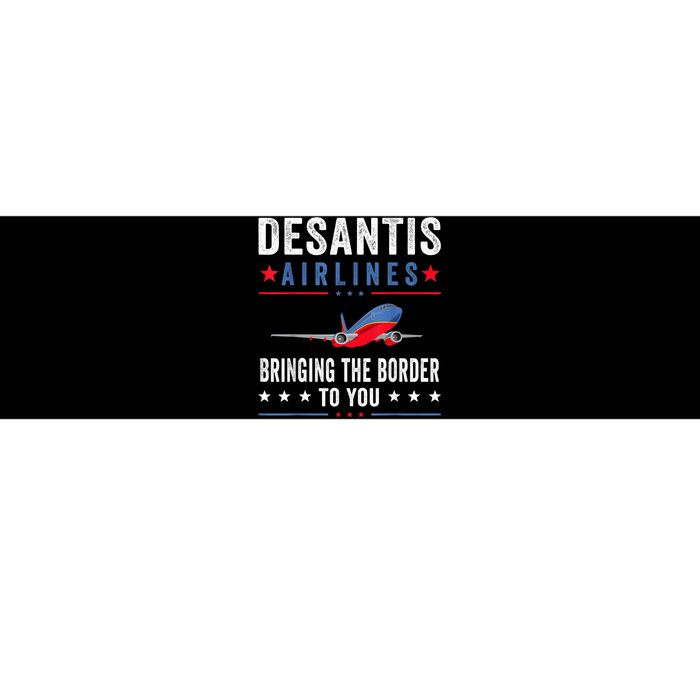 Funny Political Ron DeSantis Vintage DeSantis Airlines Bumper Sticker