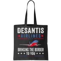 Funny Political Ron DeSantis Vintage DeSantis Airlines Tote Bag