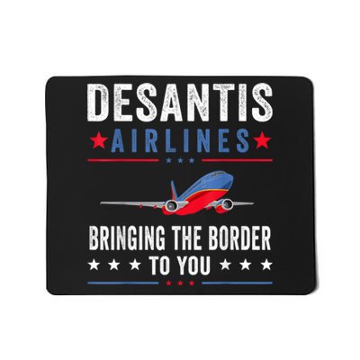 Funny Political Ron DeSantis Vintage DeSantis Airlines Mousepad