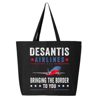 Funny Political Ron DeSantis Vintage DeSantis Airlines 25L Jumbo Tote