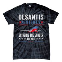 Funny Political Ron DeSantis Vintage DeSantis Airlines Tie-Dye T-Shirt