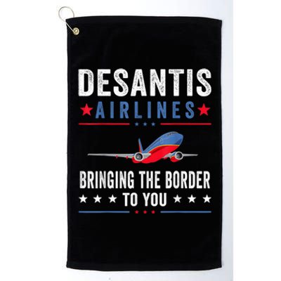 Funny Political Ron DeSantis Vintage DeSantis Airlines Platinum Collection Golf Towel