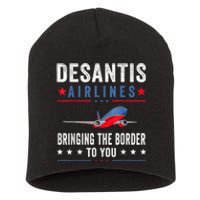 Funny Political Ron DeSantis Vintage DeSantis Airlines Short Acrylic Beanie