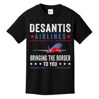 Funny Political Ron DeSantis Vintage DeSantis Airlines Kids T-Shirt