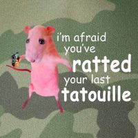 Funny Pink Rat, I'm Afraid You've Ratted Your Last Tatouille Legacy Tie Dye Trucker Hat