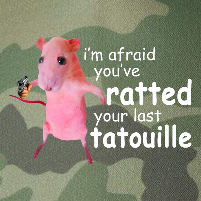 Funny Pink Rat, I'm Afraid You've Ratted Your Last Tatouille Legacy Tie Dye Trucker Hat
