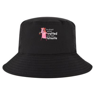 Funny Pink Rat, I'm Afraid You've Ratted Your Last Tatouille Cool Comfort Performance Bucket Hat