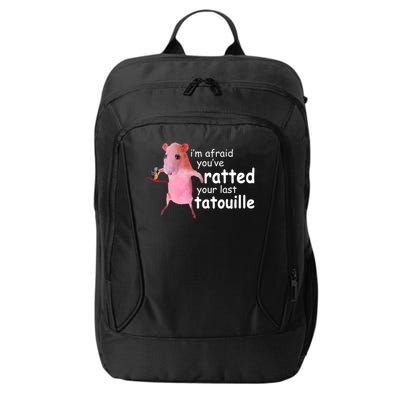 Funny Pink Rat, I'm Afraid You've Ratted Your Last Tatouille City Backpack