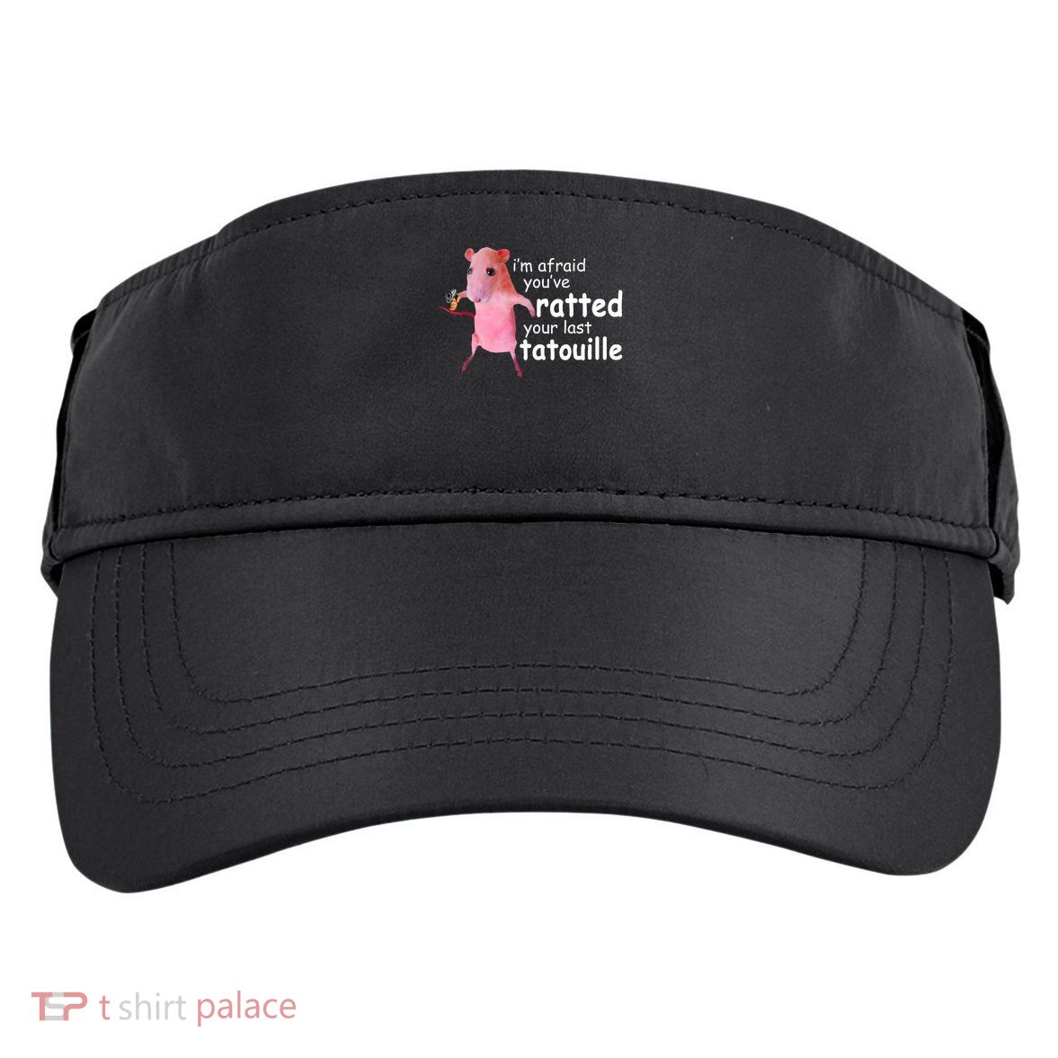 Funny Pink Rat, I'm Afraid You've Ratted Your Last Tatouille Adult Drive Performance Visor