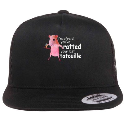 Funny Pink Rat, I'm Afraid You've Ratted Your Last Tatouille Flatbill Hat