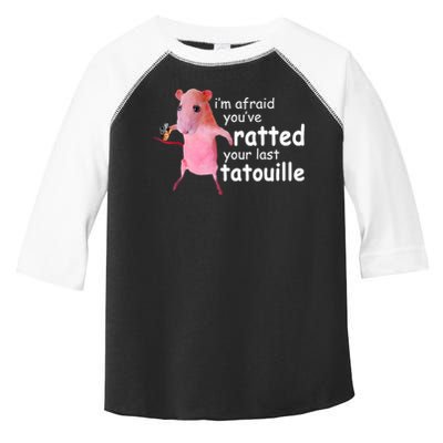 Funny Pink Rat, I'm Afraid You've Ratted Your Last Tatouille Toddler Fine Jersey T-Shirt