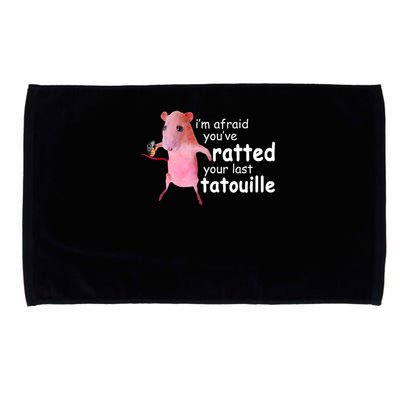 Funny Pink Rat, I'm Afraid You've Ratted Your Last Tatouille Microfiber Hand Towel