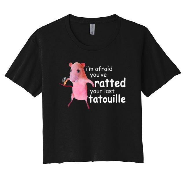 Funny Pink Rat, I'm Afraid You've Ratted Your Last Tatouille Crop Top
