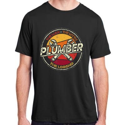 Funny Plumbing Saying Pipefitter & Plumber Adult ChromaSoft Performance T-Shirt