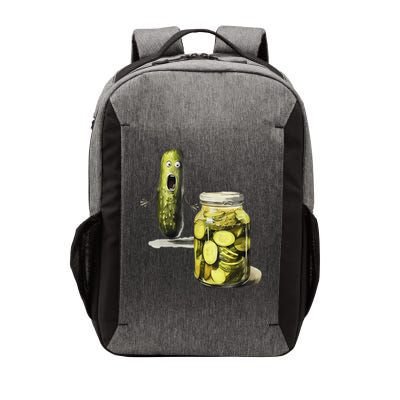 Funny Pickle Surprise A Cucumber And A Jar Of Sliced Pickles Vector Backpack