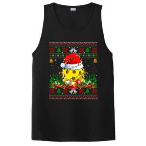 Funny Pickleball Santa Claus Hat Ugly Christmas Xmas Cool Gift PosiCharge Competitor Tank