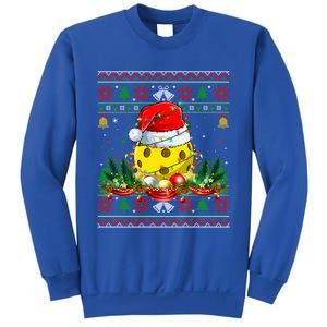 Funny Pickleball Santa Claus Hat Ugly Christmas Xmas Cool Gift Sweatshirt