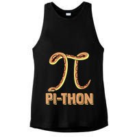 Funny Python Snake Math Pi Symbol Pi Day Meaningful Gift Ladies PosiCharge Tri-Blend Wicking Tank