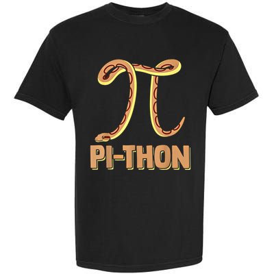 Funny Python Snake Math Pi Symbol Pi Day Meaningful Gift Garment-Dyed Heavyweight T-Shirt