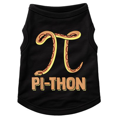 Funny Python Snake Math Pi Symbol Pi Day Meaningful Gift Doggie Tank