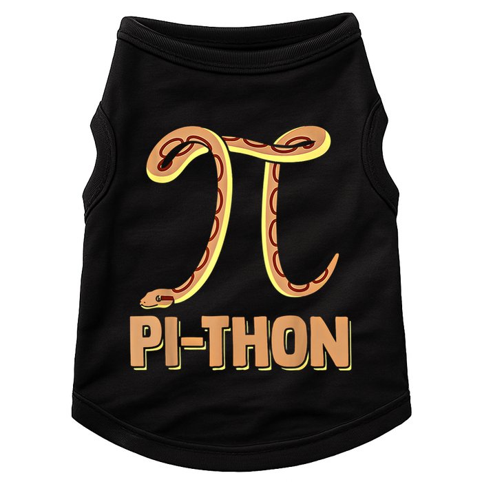Funny Python Snake Math Pi Symbol Pi Day Meaningful Gift Doggie Tank
