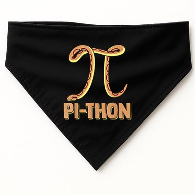 Funny Python Snake Math Pi Symbol Pi Day Meaningful Gift USA-Made Doggie Bandana