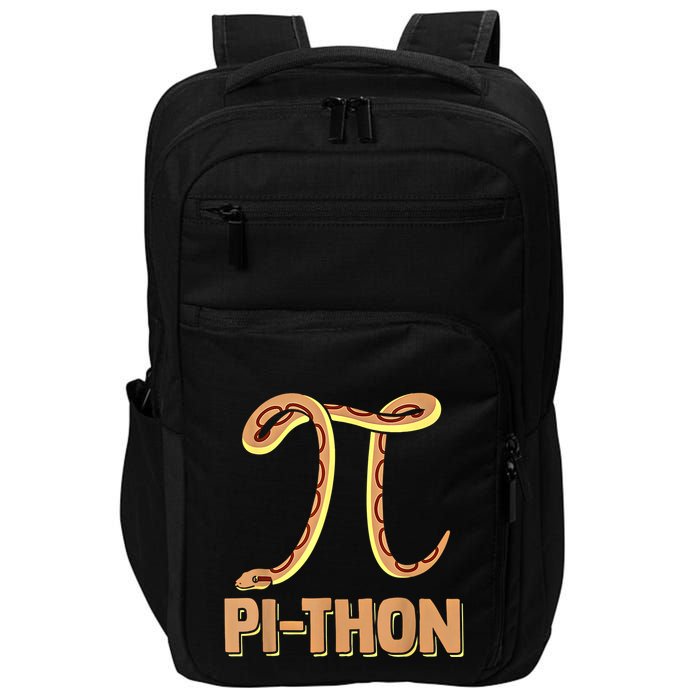 Funny Python Snake Math Pi Symbol Pi Day Meaningful Gift Impact Tech Backpack