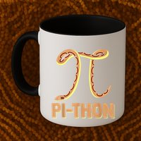 Funny Python Snake Math Pi Symbol Pi Day Meaningful Gift Mug