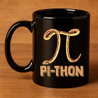 Funny Python Snake Math Pi Symbol Pi Day Meaningful Gift 11oz C Handle Ceramic Mug