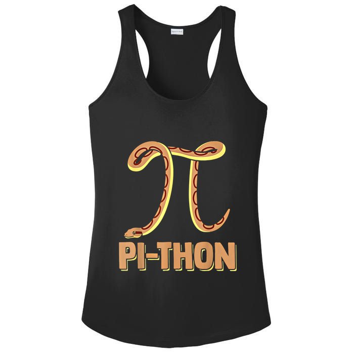 Funny Python Snake Math Pi Symbol Pi Day Meaningful Gift Ladies PosiCharge Competitor Racerback Tank