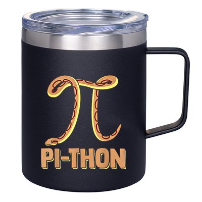 Funny Python Snake Math Pi Symbol Pi Day Meaningful Gift 12oz Stainless Steel Coffee Mug