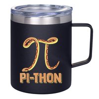 Funny Python Snake Math Pi Symbol Pi Day Meaningful Gift 12oz Stainless Steel Coffee Mug