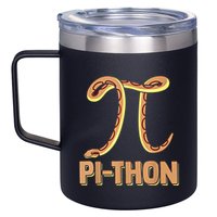 Funny Python Snake Math Pi Symbol Pi Day Meaningful Gift 12oz Stainless Steel Coffee Mug