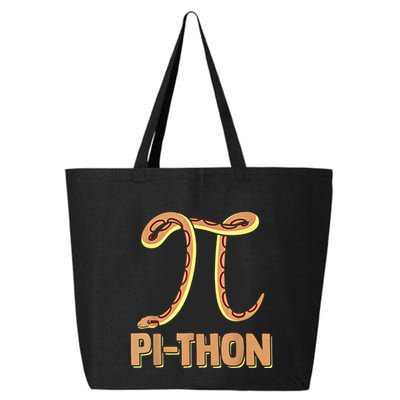 Funny Python Snake Math Pi Symbol Pi Day Meaningful Gift 25L Jumbo Tote