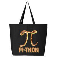 Funny Python Snake Math Pi Symbol Pi Day Meaningful Gift 25L Jumbo Tote