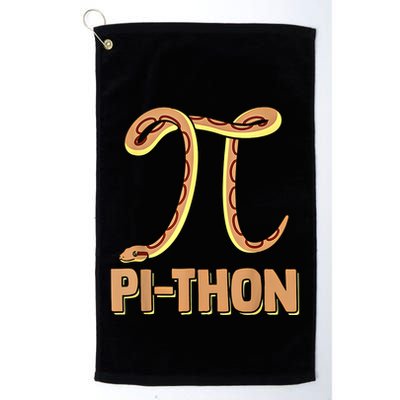 Funny Python Snake Math Pi Symbol Pi Day Meaningful Gift Golf Towel