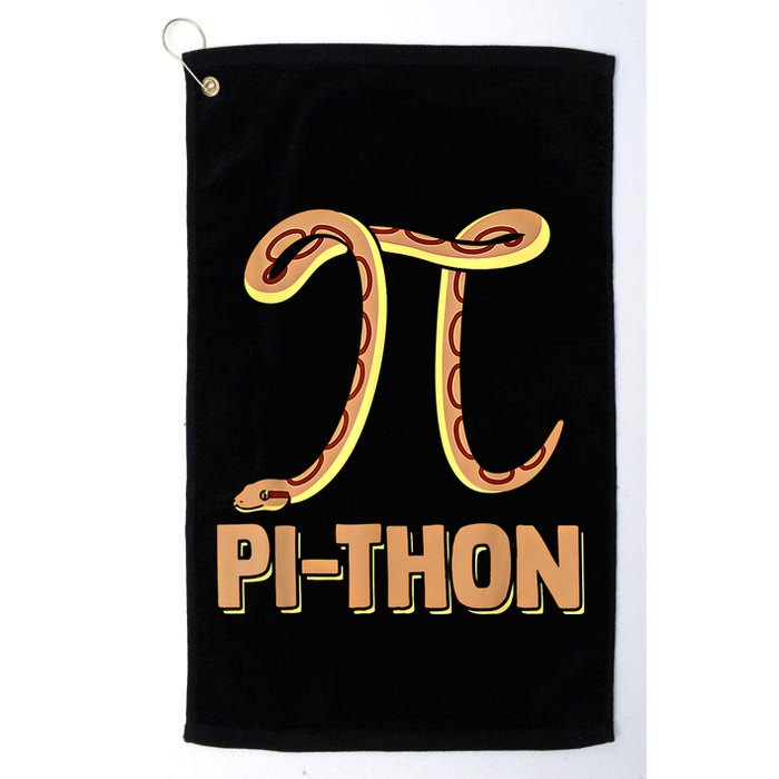 Funny Python Snake Math Pi Symbol Pi Day Meaningful Gift Golf Towel