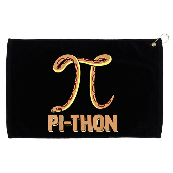 Funny Python Snake Math Pi Symbol Pi Day Meaningful Gift Grommeted Golf Towel
