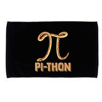 Funny Python Snake Math Pi Symbol Pi Day Meaningful Gift Microfiber Hand Towel