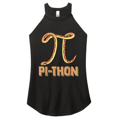 Funny Python Snake Math Pi Symbol Pi Day Meaningful Gift Women's Perfect Tri Rocker Tank