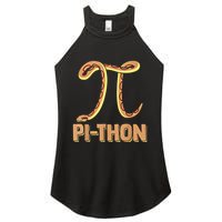 Funny Python Snake Math Pi Symbol Pi Day Meaningful Gift Women's Perfect Tri Rocker Tank