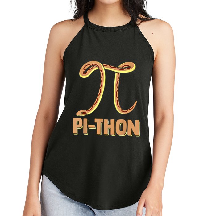 Funny Python Snake Math Pi Symbol Pi Day Meaningful Gift Women's Perfect Tri Rocker Tank