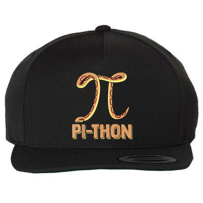 Funny Python Snake Math Pi Symbol Pi Day Meaningful Gift Wool Snapback Cap