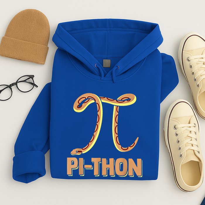 Funny Python Snake Math Pi Symbol Pi Day Meaningful Gift Hoodie