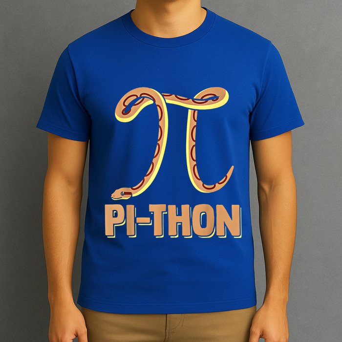 Funny Python Snake Math Pi Symbol Pi Day Meaningful Gift T-Shirt
