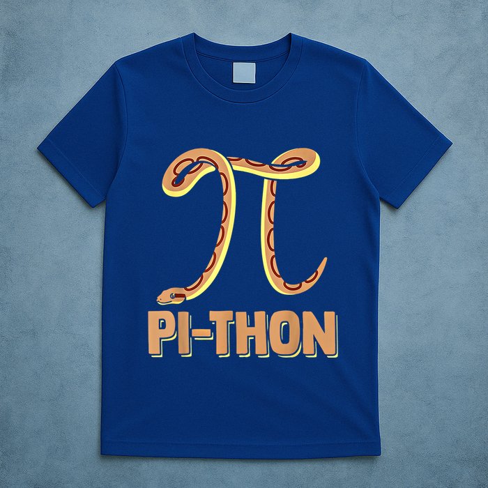 Funny Python Snake Math Pi Symbol Pi Day Meaningful Gift T-Shirt