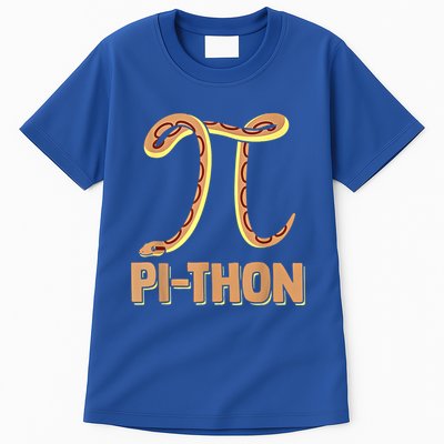 Funny Python Snake Math Pi Symbol Pi Day Meaningful Gift Tall T-Shirt
